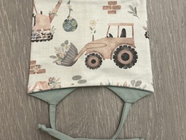 Lue i bomull, anleggsmaskiner | Lille Apekatt