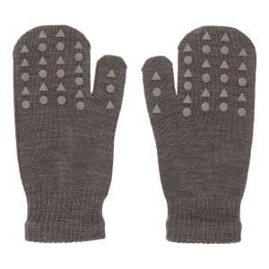 Wool Mittens Brown Melange