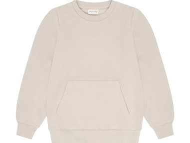 Genser med navn/tekst, lys beige | Minymo